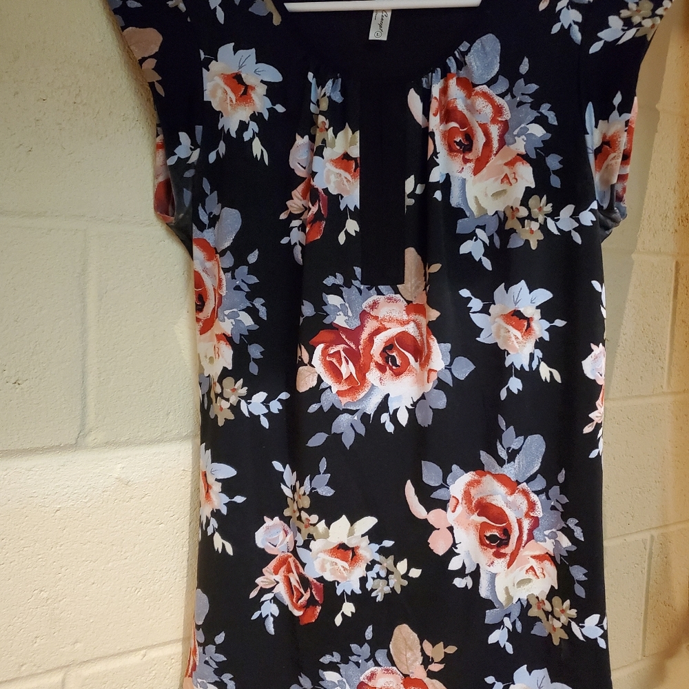 PerSeption Concept SS Floral Tunic Size Large